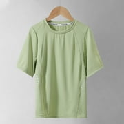 Boys \u0026 Girls Athletic Workout T-Shirts Short Sleeve Tops 3-16 Years Toddlers Teens Kids Casual Solid Pullover Crewneck Running Tees Shirts Clearance